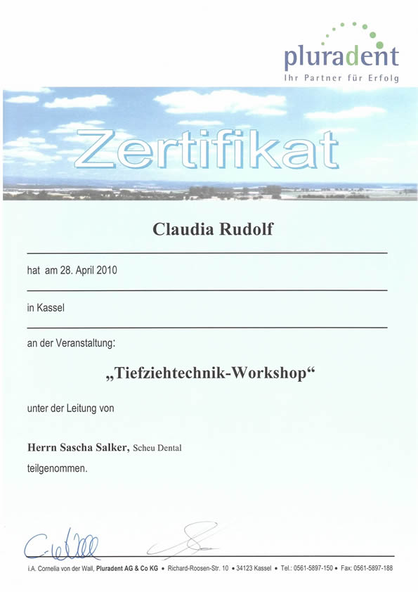 Tiefziehtechnik Workshop 28.04.2010